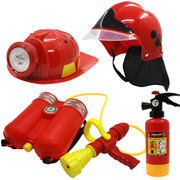儿童消防员山姆玩具装备，套装背包喷水声光帽仿真灭火器背心马甲