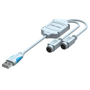 PS2转usb转接头线 鼠标键盘电脑圆口圆头ps/2母转USB公接口转换器