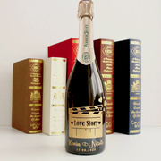 红酒香槟酒瓶雕刻名字定制结婚礼物，生日纪念日送男女朋友闺蜜老公