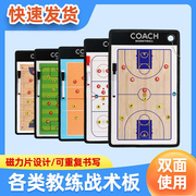 足球战术板拉链式磁性作战板篮球战术，沙盘教练员示教板带棋子笔