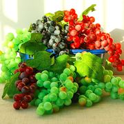 仿真葡萄塑料葡萄串假水果模型仿真水果道具绿色植物室内装饰挂件