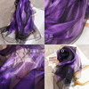 升级版魅力紫色金丝造型，围巾2024年春夏丝巾，韩版女长款双层披肩