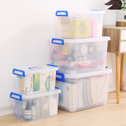 加厚透明收纳箱塑料大小号，车载家用整理箱装衣服玩具多功能储物盒