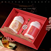春节茶叶包装盒空礼盒红茶绿茶两圆罐包装盒子礼盒装空盒定制