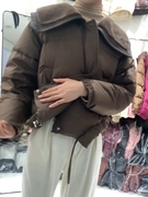 羽绒棉服女冬季2023年韩版宽松短款小个子加厚大毛领棉衣外套