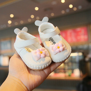 一岁女宝宝学步鞋一段6一12月婴儿鞋子春秋，款八个月婴幼儿公主鞋8