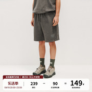 FPA EST1829麂皮短裤 美式复古夏季直筒垂感宽松国潮牌中裤五分裤