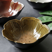 欧美客陶瓷餐具异形沙拉碗创意，花瓣碗欧式复古水果碗家用汤碗饭碗