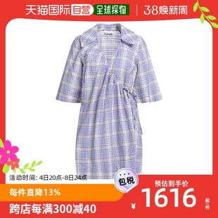 香港直邮潮奢 GANNI 甘尼 女士衬衫式连衣裙