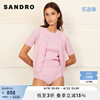 sandrooutlet女装气质羊毛羊绒，粉色甜美针织，打底开衫sfpca00490