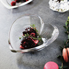 意大利进口VDV水晶玻璃心形水果盆果盘创意透明糖果盘甜品沙拉碗