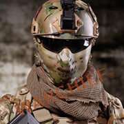 wachifm07酋长悍将半脸战术面具真人cs防护面罩/