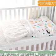 婴儿褥子床褥四季通用婴儿垫被，棉花宝宝幼儿园，棉垫儿童床垫子铺被