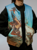 swfi远东23fw秋冬外套街头男女，90白鸭绒(白鸭绒，)牛仔油画两面穿羽绒马甲