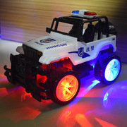 遥控车越野车警车玩具漂移遥控汽车，灯光音乐充电动儿童女男孩赛车