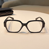 促小香家同款爱心眼镜框，黑色板材方形显瘦素颜防蓝光眼镜ch厂
