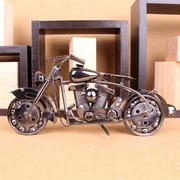 礼物纯金属摩托装饰品男生铁艺大号模型摆件工艺品创意