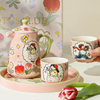 泽滕家茶具套装可爱情侣陶瓷茶水壶杯家用客厅创意结婚伴手礼物盒