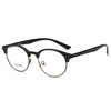 韩版tr90眉毛金属半框眼镜架，男女学生配近视眼镜框豹纹光学