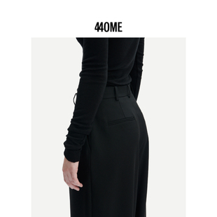 440ME女装 当然是当同款 Signature经典黑色宽松阔腿高腰休闲西裤