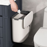 卫生间垃圾桶悬挂式家用带盖创意厨房卫生桶收纳筒夹缝厨余垃圾筒