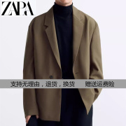 2024春季男装羊毛双排，扣休闲西服西装，宽松外套4158675707