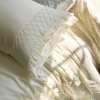 法式公主蓝精致工艺纯棉贡缎四件套，白月光(白月光)荷叶褶皱仙气质氛围床品