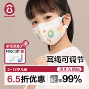 儿童口罩外科医用3d立体薄女孩男童专用可爱一次性医疗口罩灭菌级