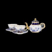 高淳陶瓷盛世同春系列骨瓷茶具，喝茶青花套装咖啡具，家用茶壶整套功