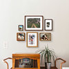 儿童卧室照片墙相框组合打印照片简约现代实木装饰挂墙宝宝相片墙