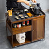 移动茶桌家用小茶台茶水柜，实木泡茶车，茶几烧水壶一体功夫茶具套装