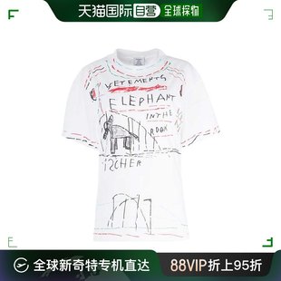 香港直邮Vetements 维特萌 男士罗志祥同款 涂鸦短袖T恤