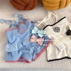 女童夏装韩版吊带背心上衣短裤两件套装婴幼儿小宝宝夏季薄款衣服