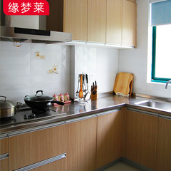 郑州整体橱柜定制家用厨房简易不锈钢台面实木全屋定制现代品