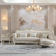 定制欧式真皮沙发法式全实木转角，沙发美式客厅，家具整装组合l型贵