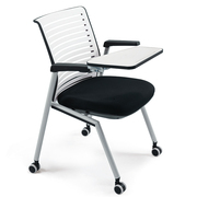 折叠培训椅带桌板带写字板翻板，椅会议椅一体桌凳可移动员工办公椅