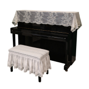 金线绣花琴披钢琴罩防尘罩高档蕾丝欧式琴布盖巾立式钢琴通用