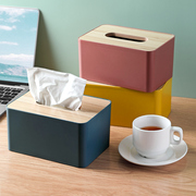 轻奢纸巾盒客厅餐桌创意卷纸抽纸盒家用办公室收纳盒纸抽盒ins风