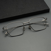 文青时尚眼镜斯文近视眼镜框大框眼镜架复古手工日系纯钛眼镜