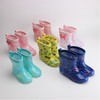跨境儿童雨鞋雨靴中小童，卡通雨鞋水晶，底可配棉套