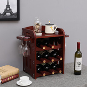 红酒架摆件欧式创意葡萄酒架格子红酒柜酒瓶展示架子家用实木现代