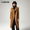 商场同款X--MOOM2022冬季耸肩西装领羊绒外套羊毛大衣女
