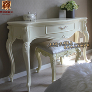 欧式实木玄关桌玄关台白色，家用客厅高端靠墙桌门厅桌装饰桌定制