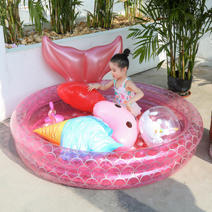 儿童小型游泳池婴幼儿游泳池，家用冲气充气水池，小孩子海洋球池宝宝