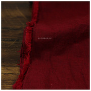 瓦家裤子布料暗红色高卡其色纯棉，面料高娜密色织，衬衣连衣裙支复古
