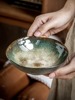 创意北欧孔雀窑变6寸拉面，碗菜碗陶瓷餐具沙拉，碗汤碗家用面碗复古