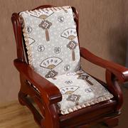 木椅实木加厚垫子红木质，沙发垫带靠背一体沙发，木头防滑坐垫单人座