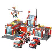 开智6725警察消防总局，男孩益智儿童，拼装积木玩具8051