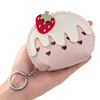 草莓蛋糕零钱包创意网红女钥匙包可爱卡，包迷你(包迷你)耳机包大容量收纳包