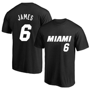 迈阿密热火6号勒布朗詹姆斯球衣，训练服纯棉短袖，t恤篮球运动半袖